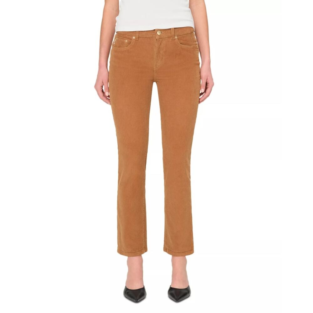 DL1961 Women Vicuna Brown Corduroy Mara Instasculpt Straight Leg Jeans Size 29